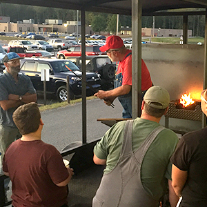 Blacksmith Instructor Teaching Night School